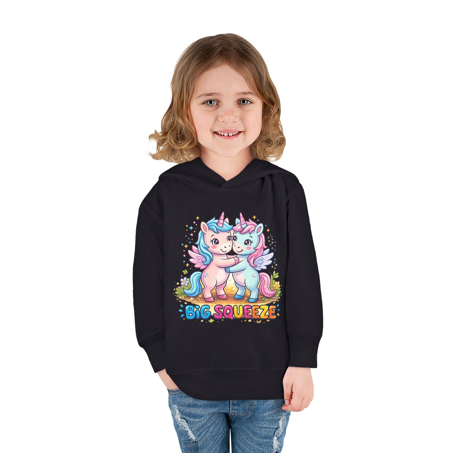 Big Squeeze Unicorn Toddler Pullover Fleece Hoodie