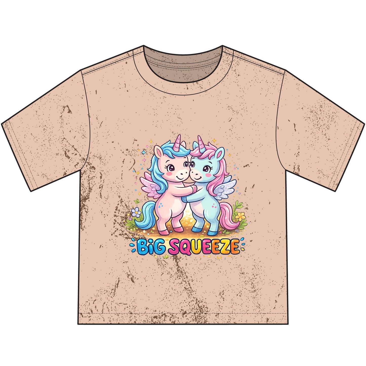 Big Squeeze Unicorn Heavyweight Color Blast Youth T-Shirt