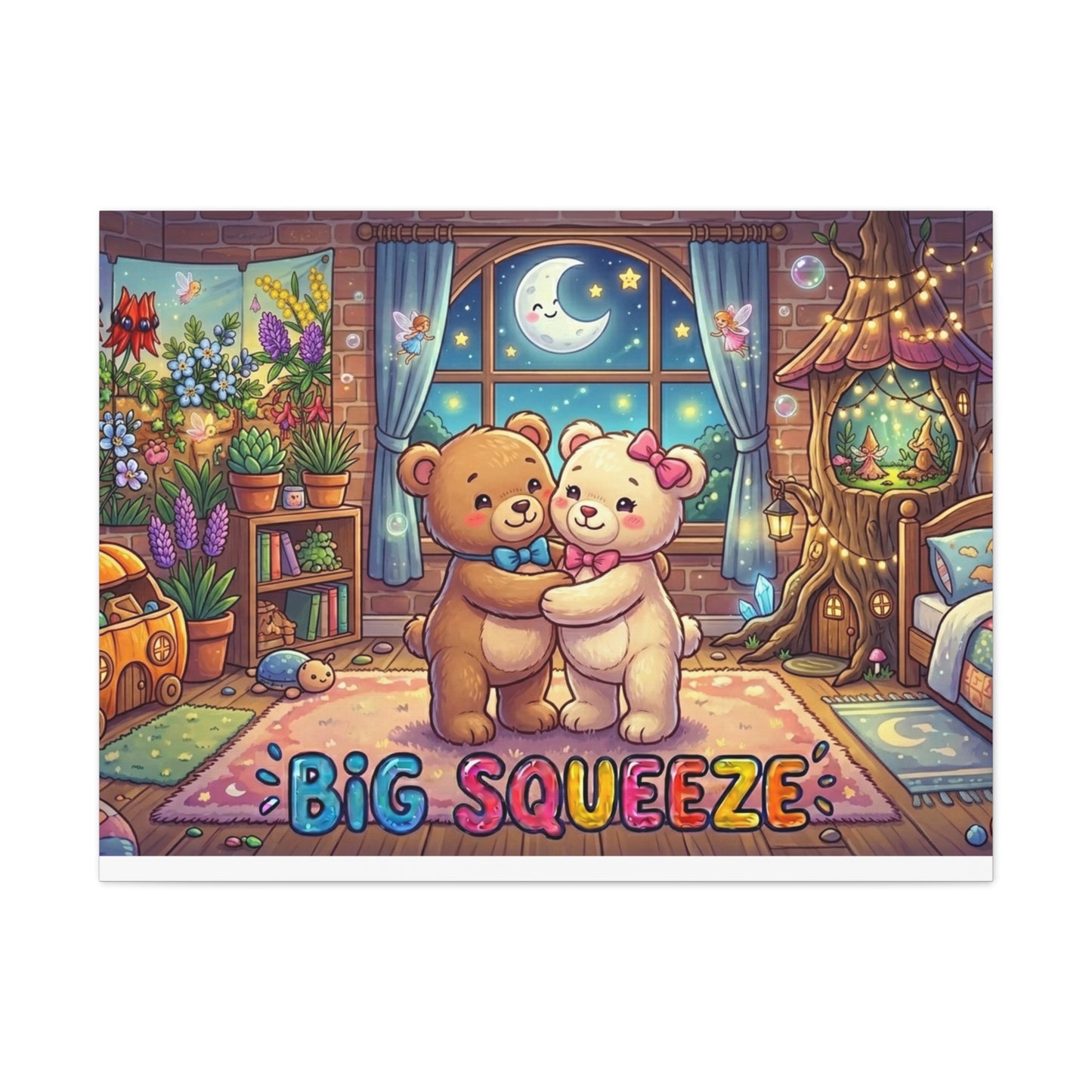 Big Squeeze Teddy Classic Canvas