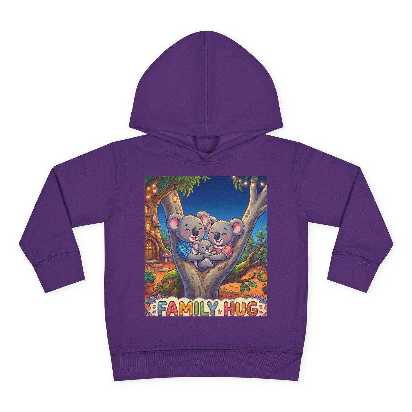 Family Hug Koala Toddler Pullover Fleece Hoodie