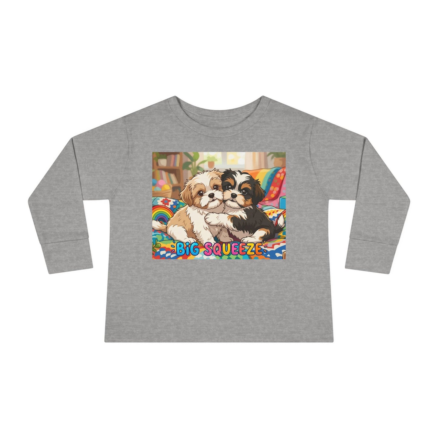 Big Squeeze Shih Tzu Toddler Long Sleeve Tee