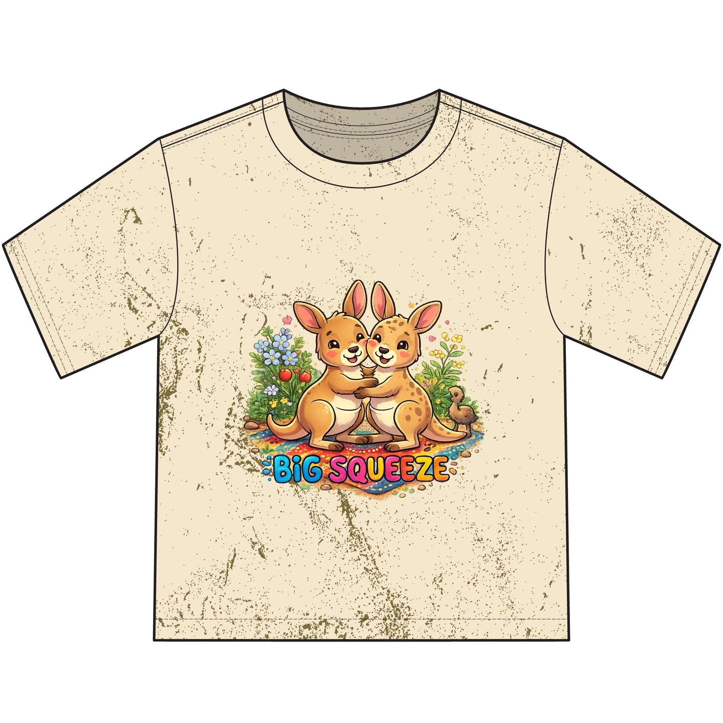 Big Squeeze Kangaroo Heavyweight Color Blast Youth T-Shirt