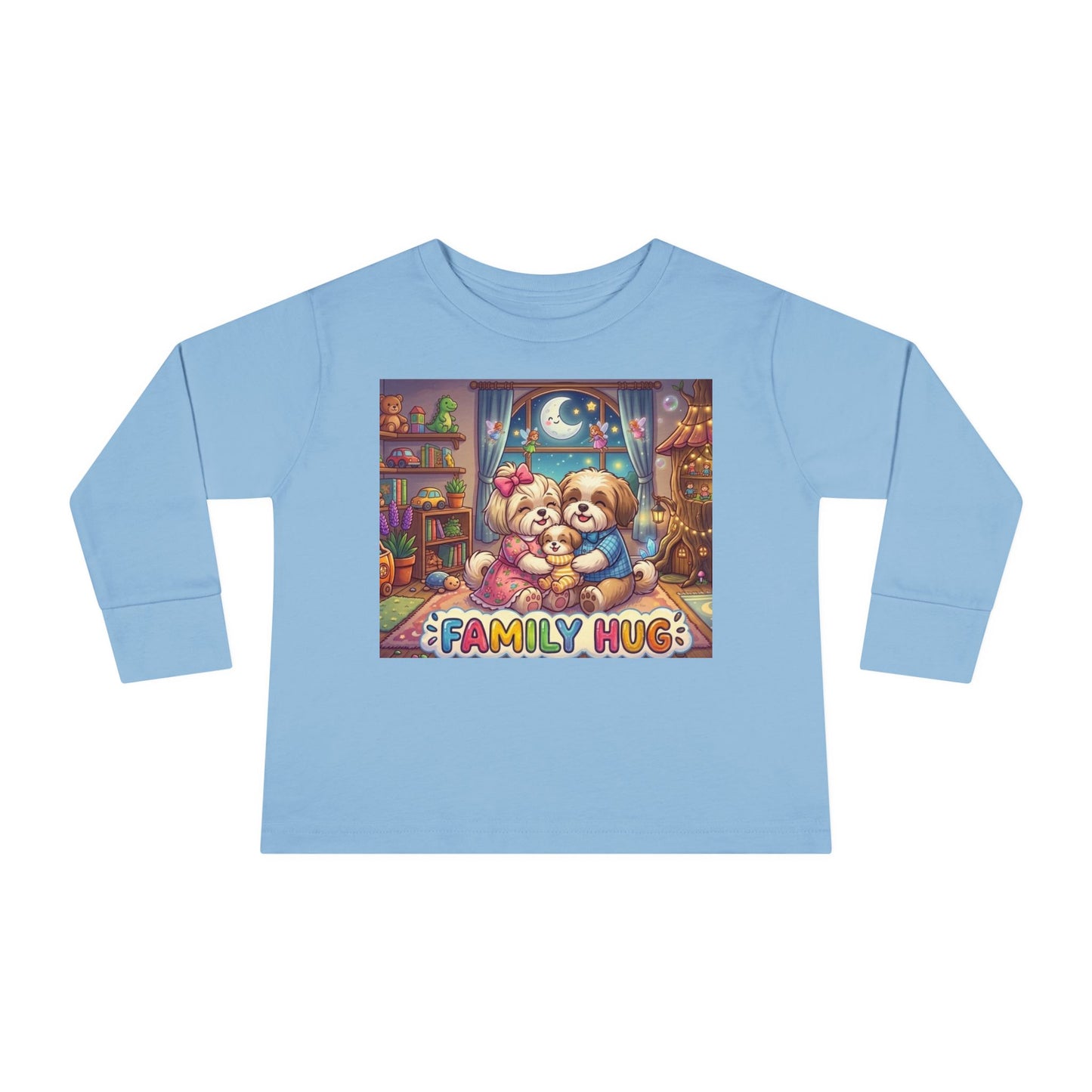 Family Hug Shih Tzu Toddler Long Sleeve Tee