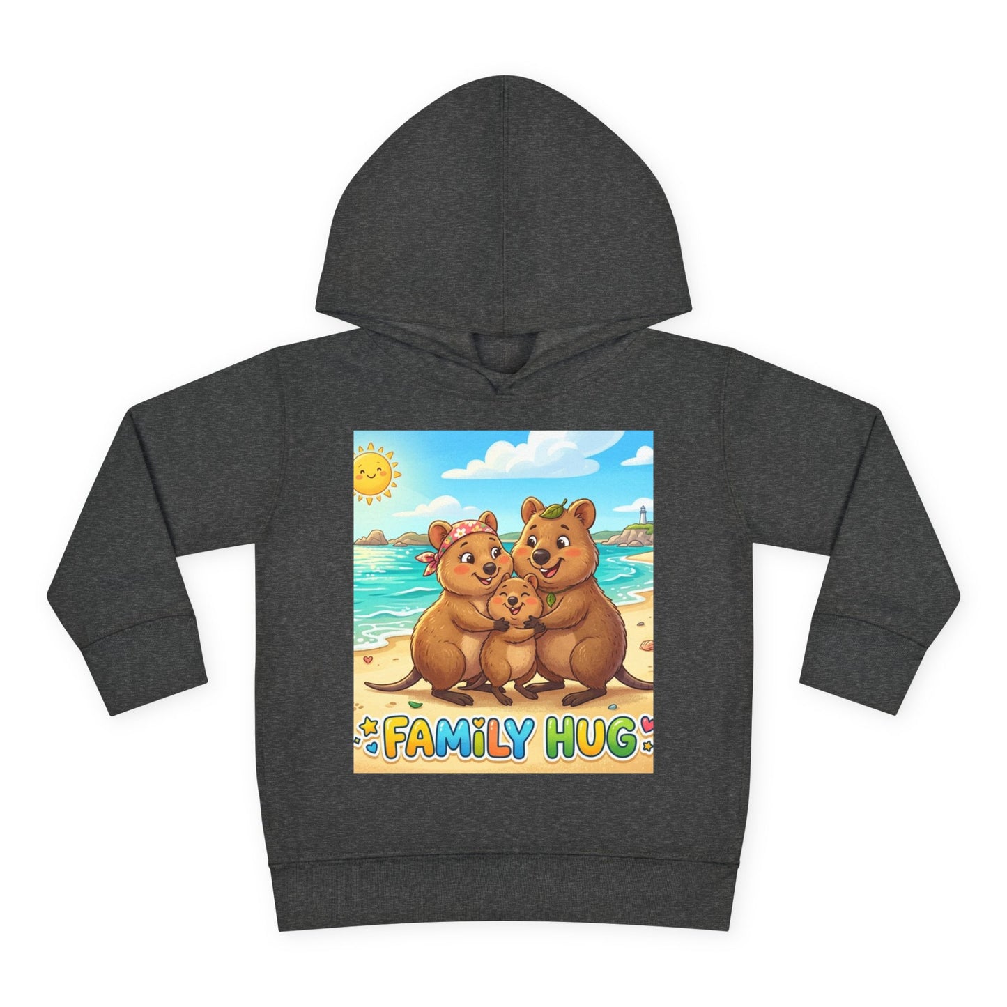 Family Hug Quokka Toddler Pullover Fleece Hoodie