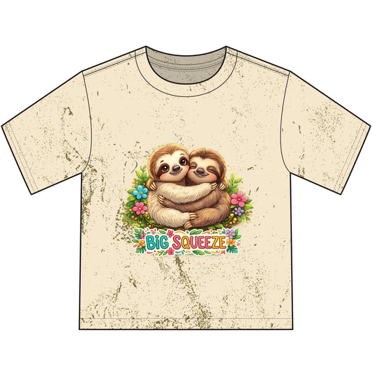 Big Squeeze Sloth Heavyweight Color Blast Youth T-Shirt