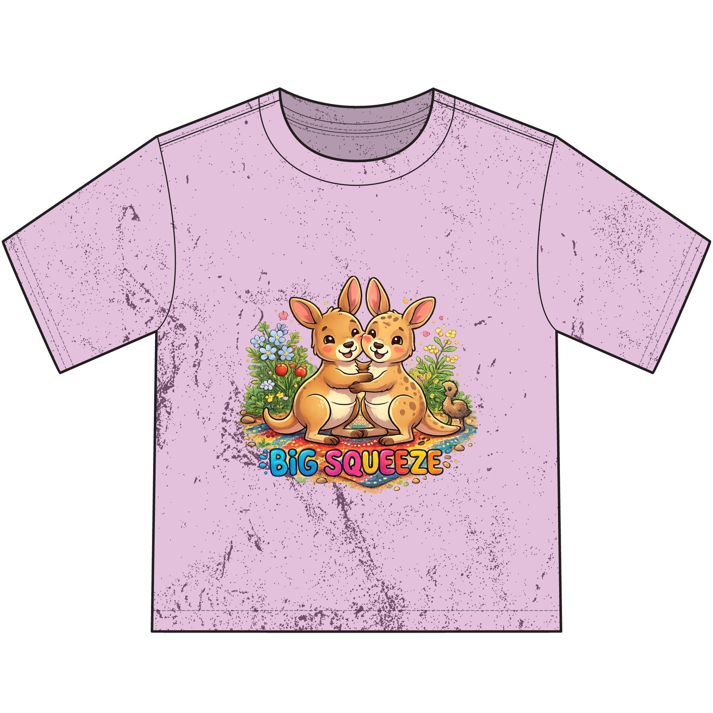 Big Squeeze Kangaroo Heavyweight Color Blast Youth T-Shirt