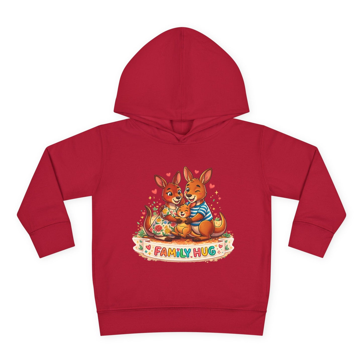 Family Hug Kangaroo Toddler Pullover Fleece Hoodie