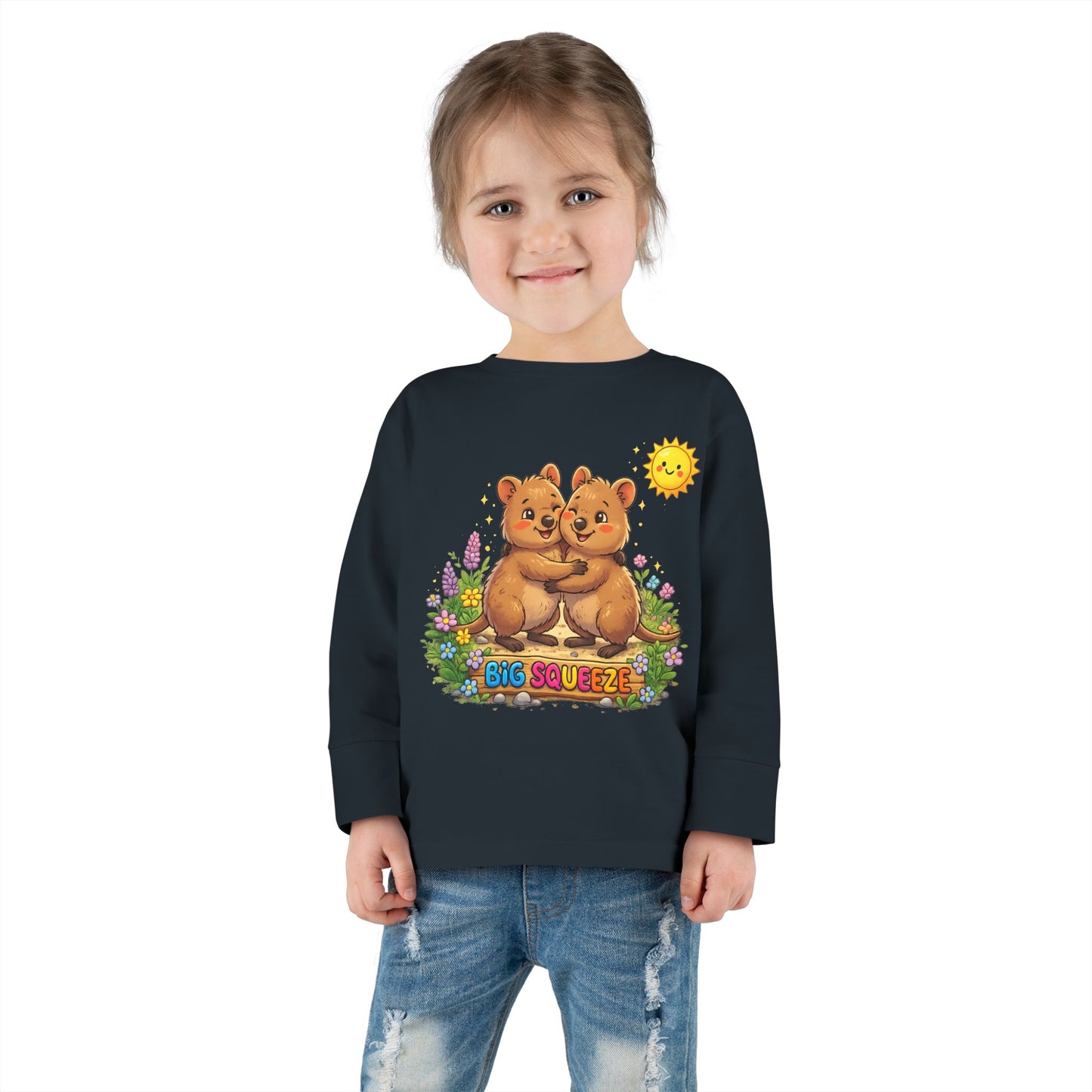 Big Squeeze Quokka Toddler Long Sleeve Tee