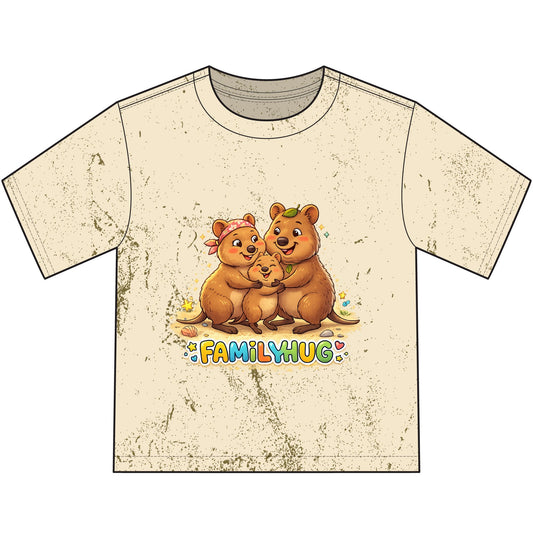 Family Hug Quokka Heavyweight Color Blast Youth T-Shirt