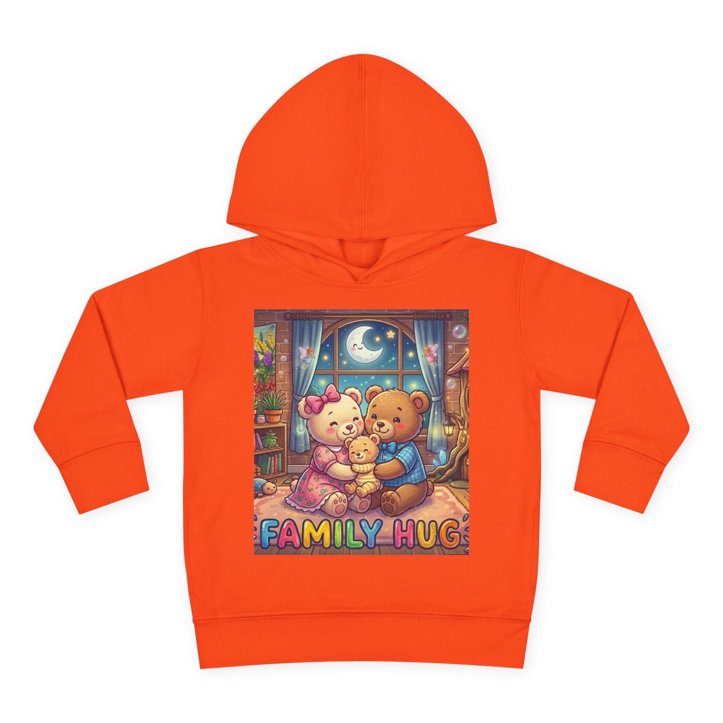 Family Hug Teddy Toddler Pullover Fleece Hoodie