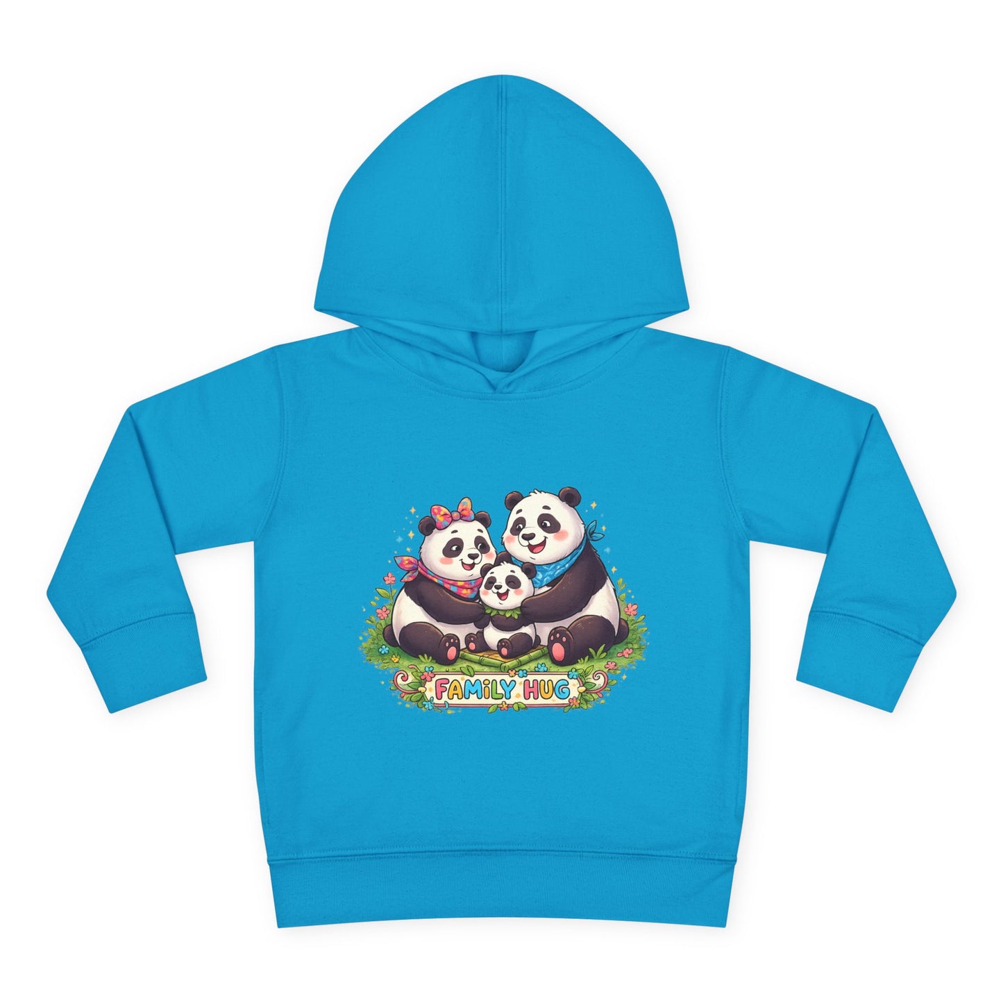 Family Hug Panda Toddler Pullover Fleece Hoodie