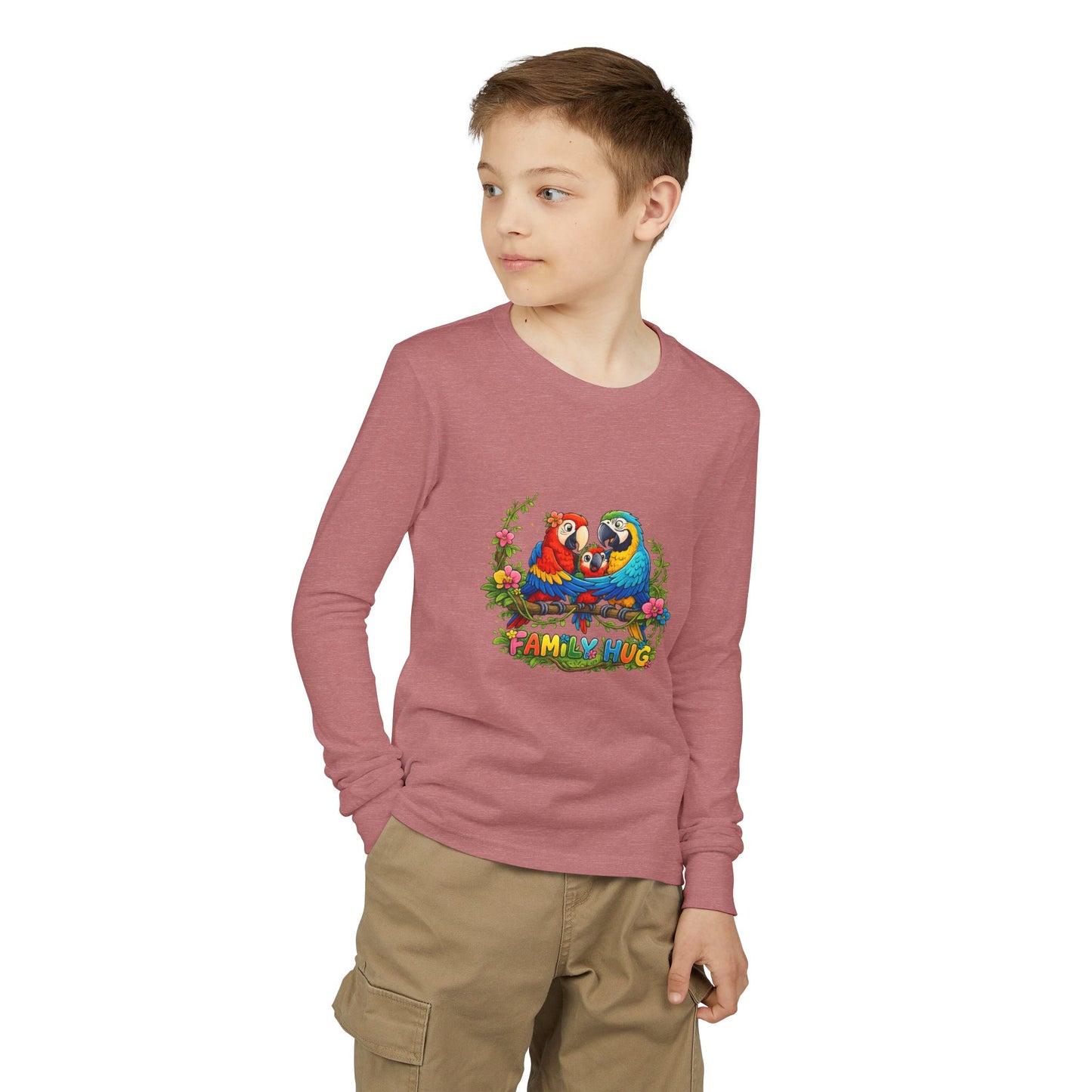 Family Hug Maqaw Youth Jersey Long Sleeve Tee