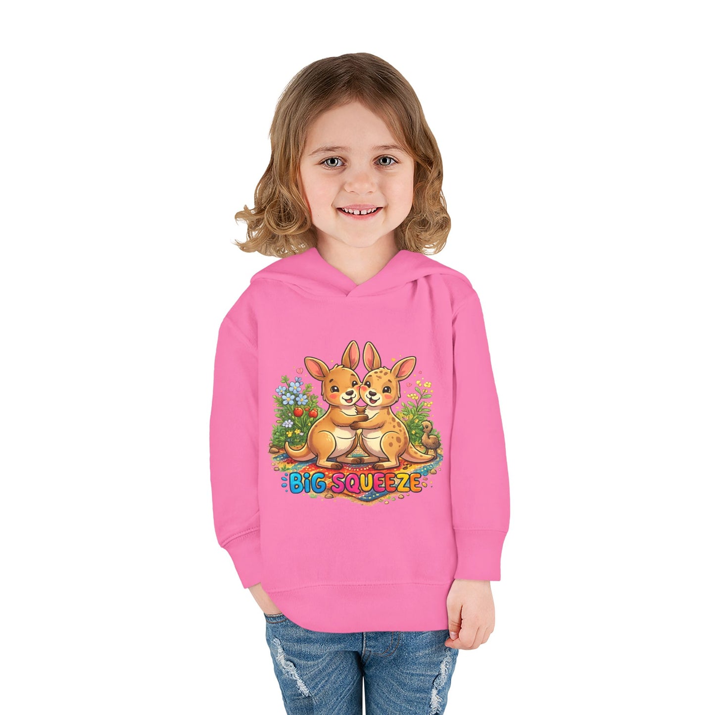 Big Squeeze Kangaroo Toddler Pullover Fleece Hoodie