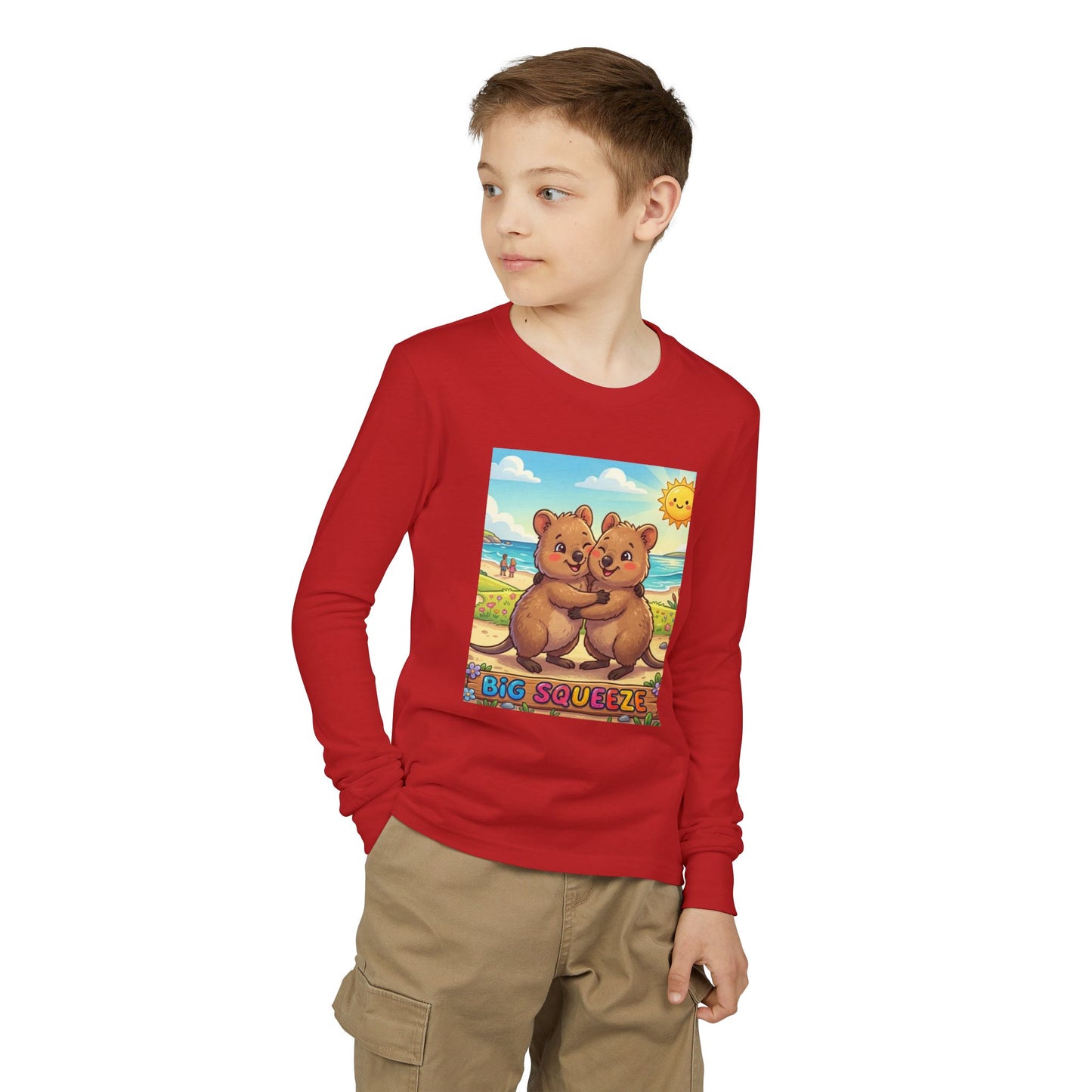 Big Squeeze Quokka Youth Jersey Long Sleeve Tee