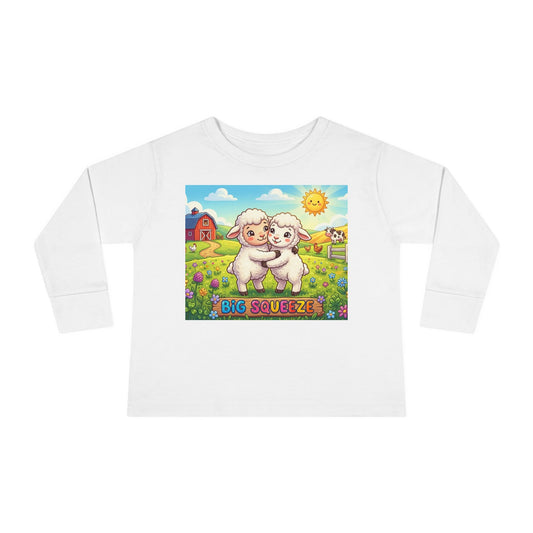 Big Squeeze Lamb Toddler Long Sleeve Tee