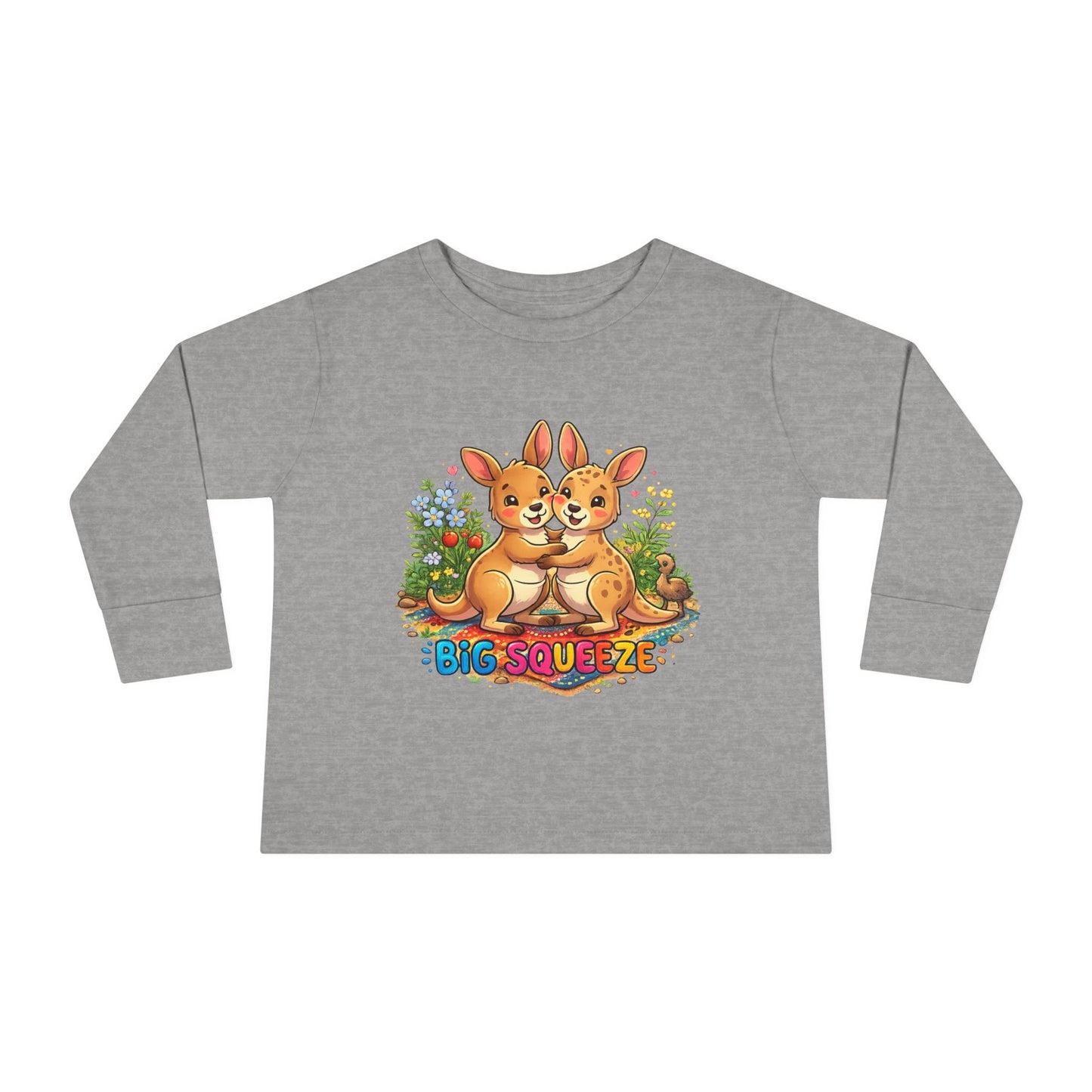 Big Squeeze Kangaroo Toddler Long Sleeve Tee