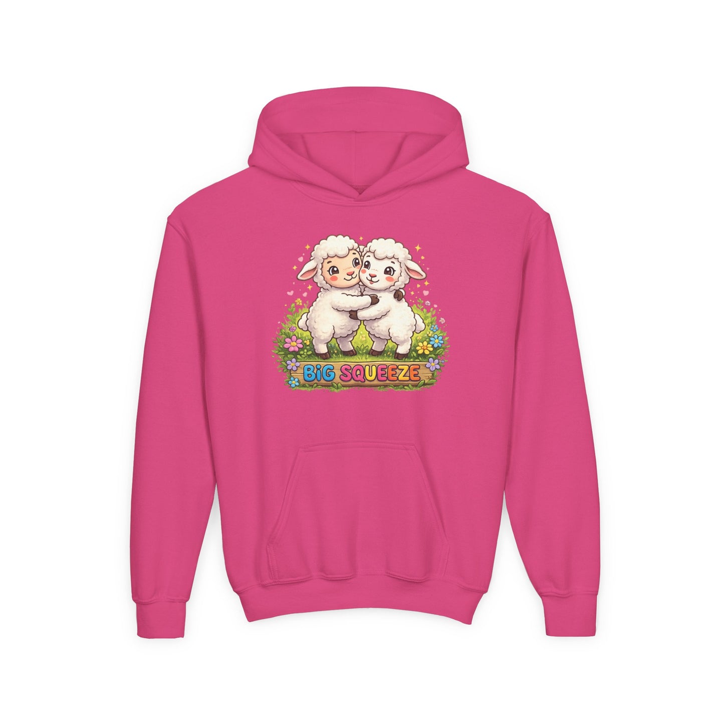 Big Squeeze Lamb Youth Heavy Blend Hooded Sweatshirt