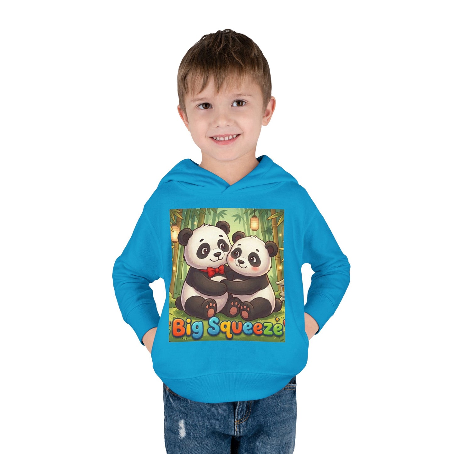 Big Squeeze Panda Toddler Pullover Fleece Hoodie