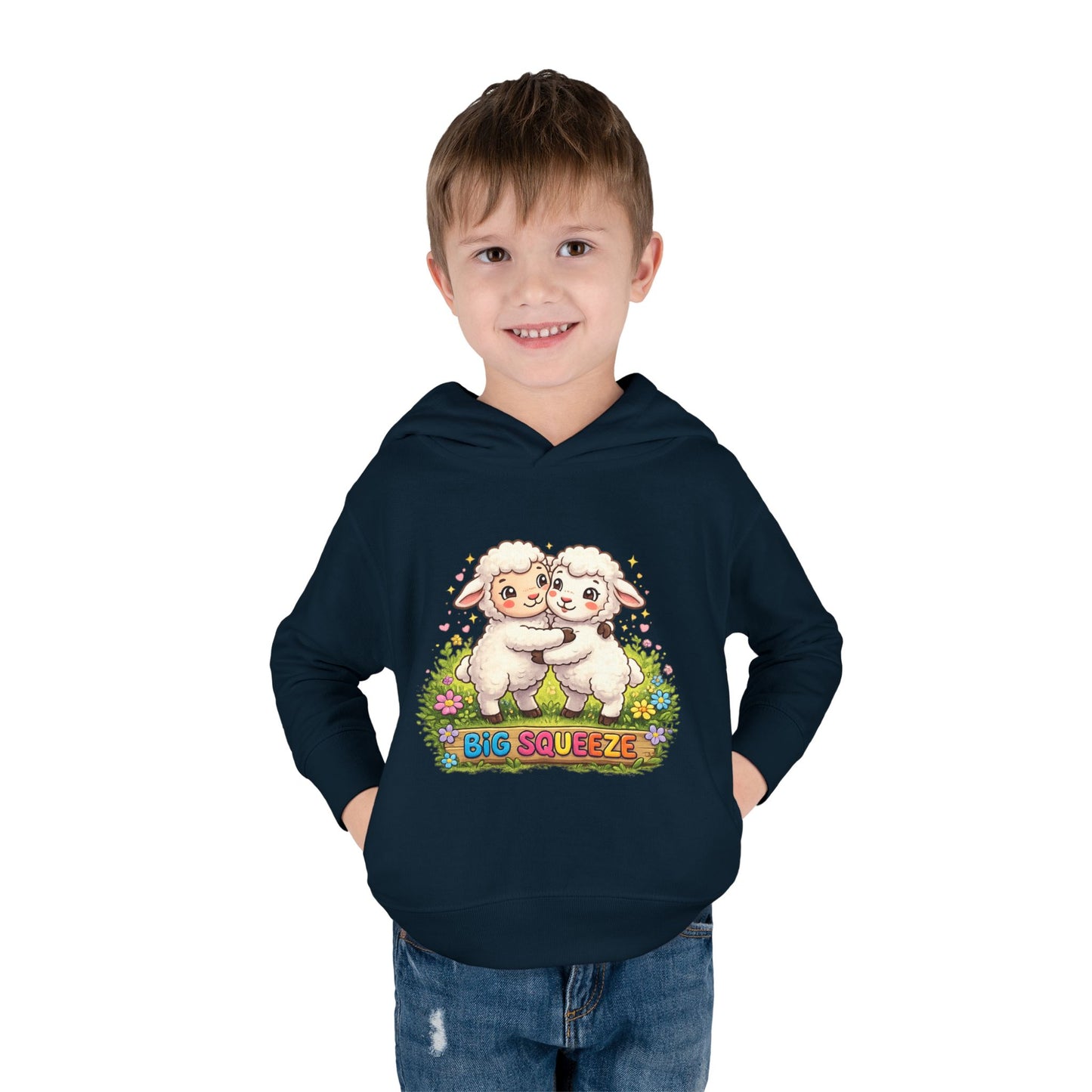 Big Squeeze Lamb Toddler Pullover Fleece Hoodie
