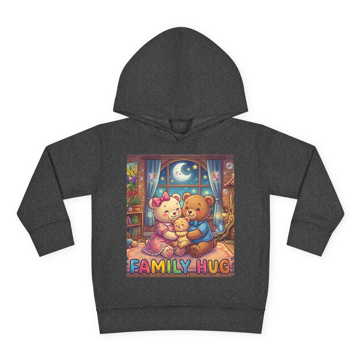 Family Hug Teddy Toddler Pullover Fleece Hoodie