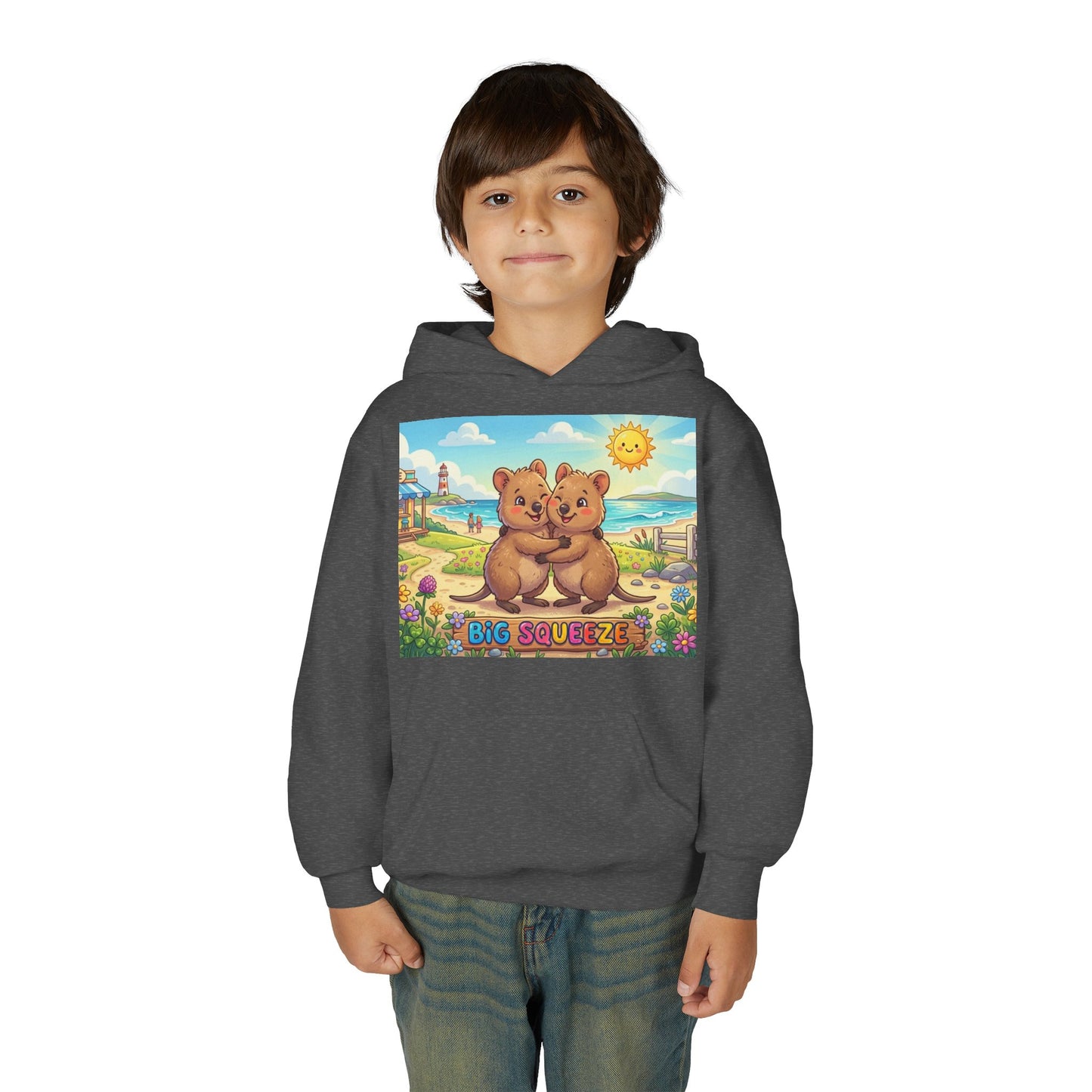 Big Squeeze Quokka Youth Heavy Blend Hooded Sweatshirt