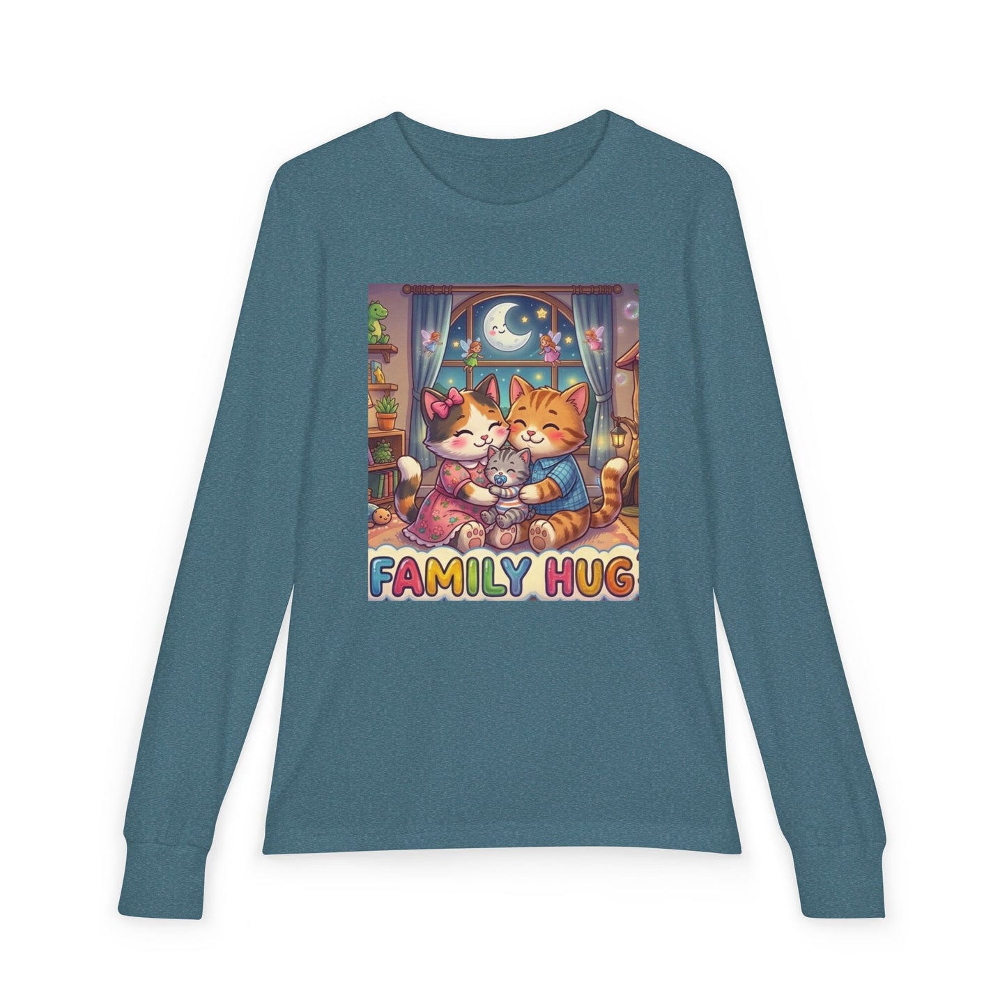 Family Hug Kitten Youth Jersey Long Sleeve Tee