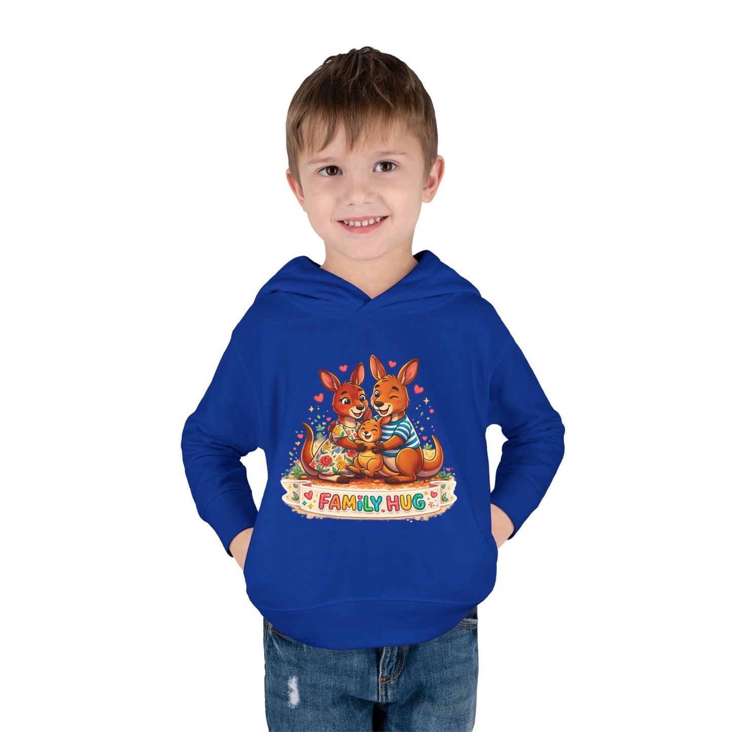 Family Hug Kangaroo Toddler Pullover Fleece Hoodie