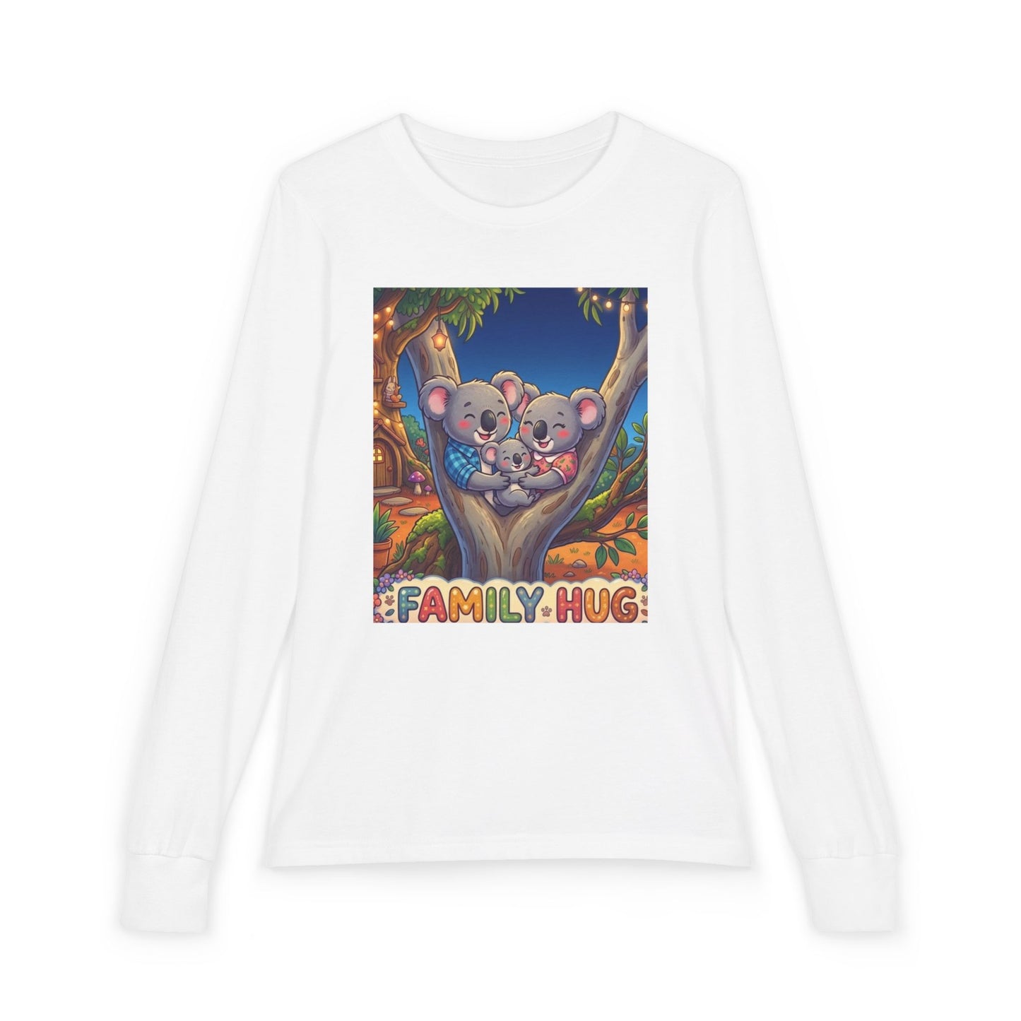 Family Hug Koala Youth Jersey Long Sleeve Tee