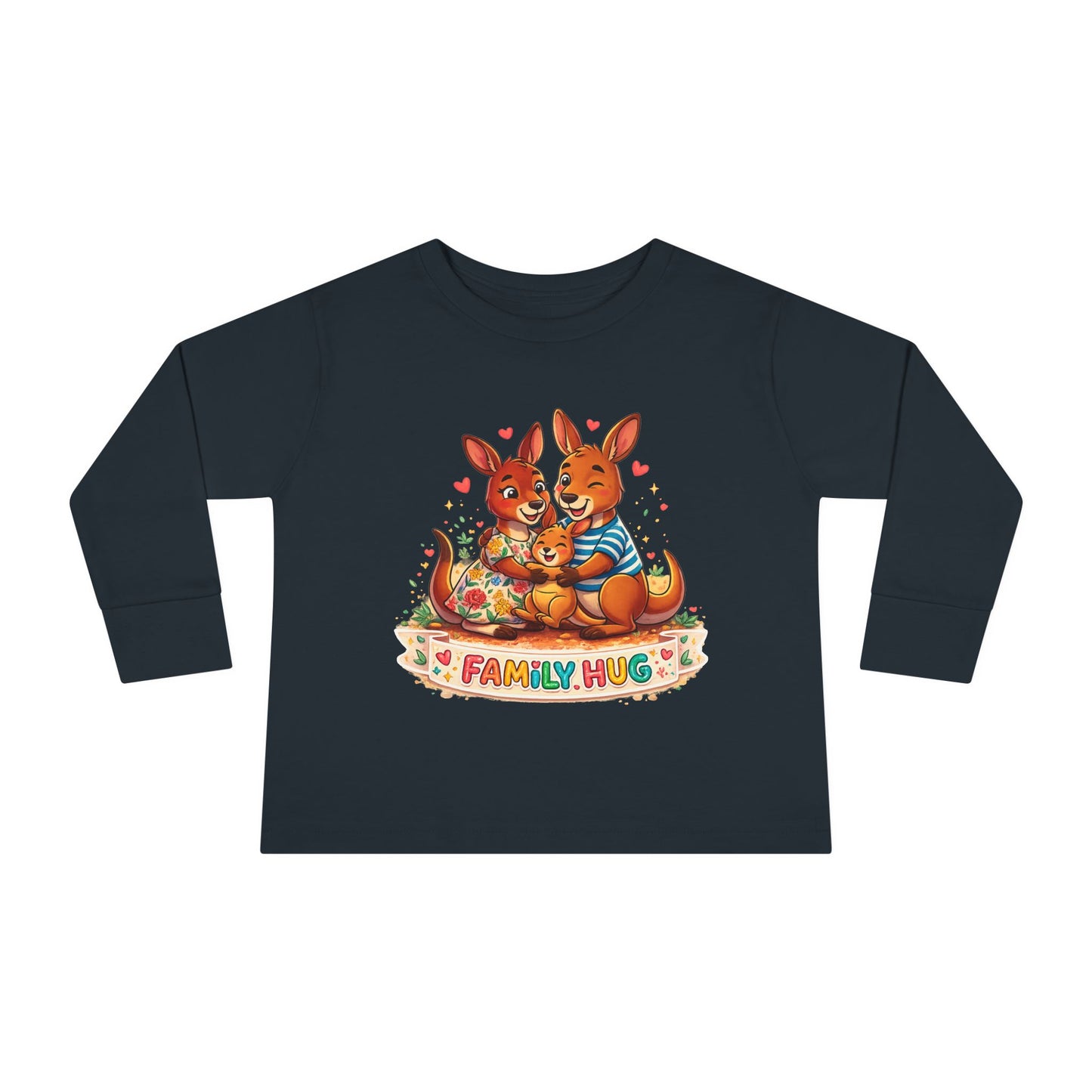 Family Hug Kangaroo Toddler Long Sleeve Tee