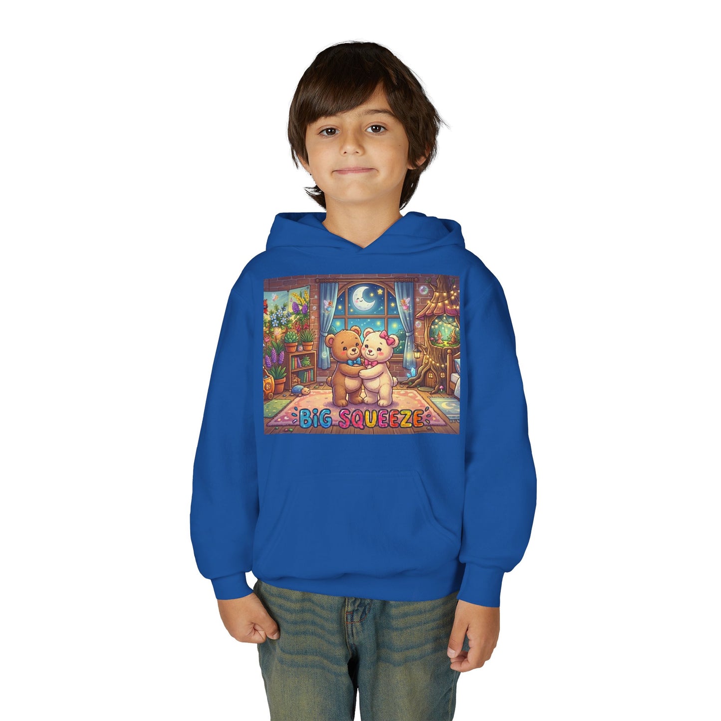 Big Squeeze Teddy Youth Heavy Blend Hooded Sweatshirt