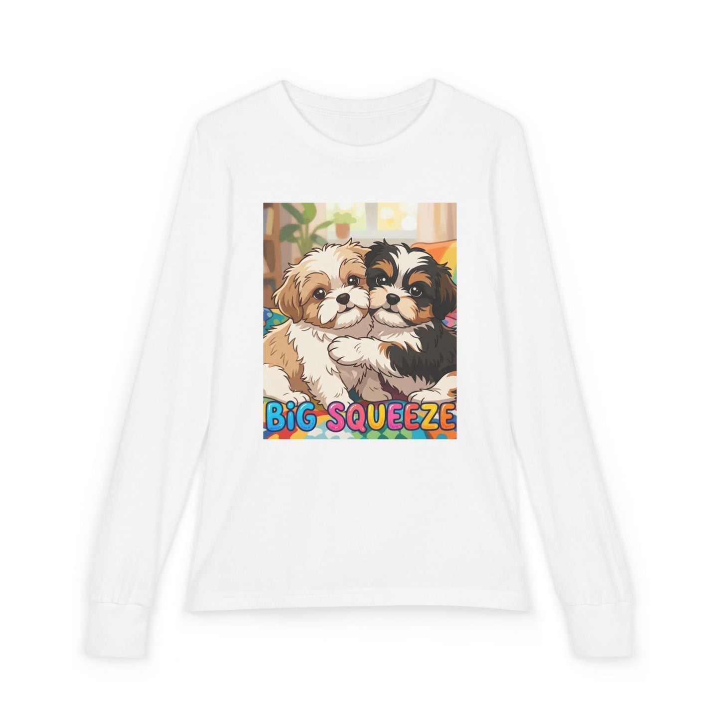 Big Squeeze Shih Tzu Youth Jersey Long Sleeve Tee