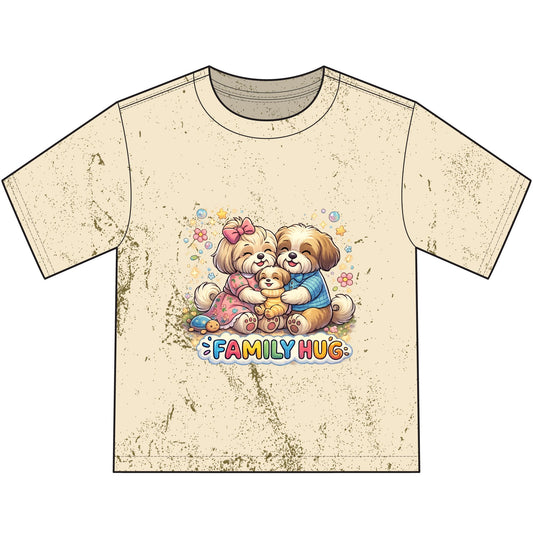 Family Hug Shih Tzu Heavyweight Color Blast Youth T-Shirt