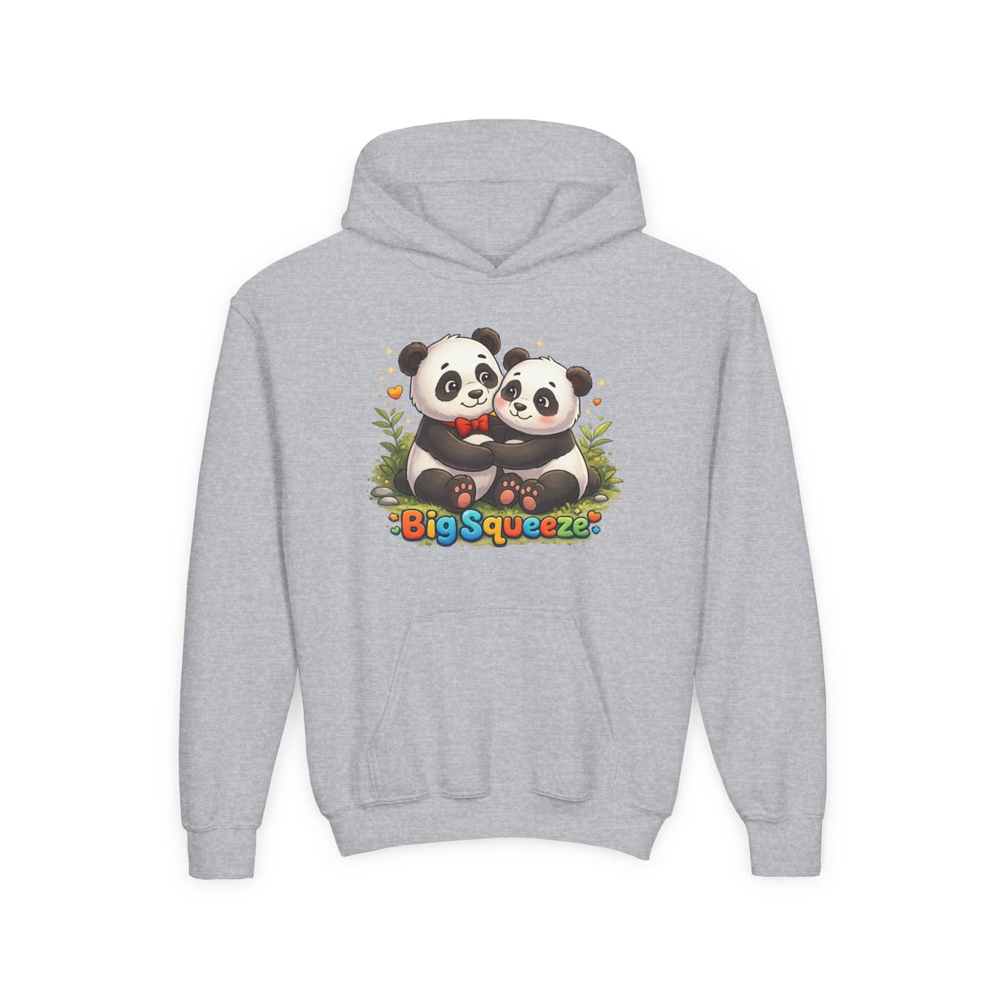 Big Squeeze Panda Youth Heavy Blend Hooded Sweatshirt