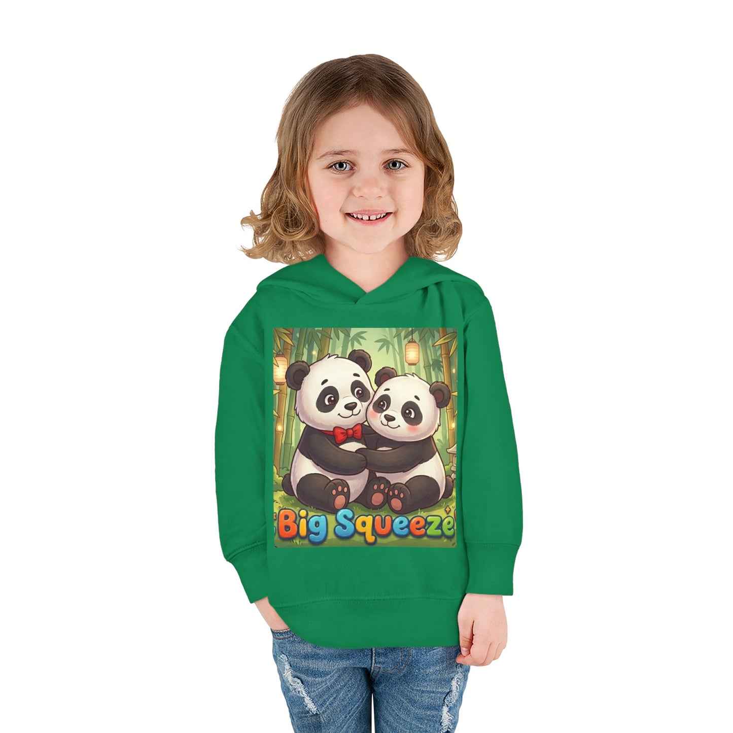 Big Squeeze Panda Toddler Pullover Fleece Hoodie