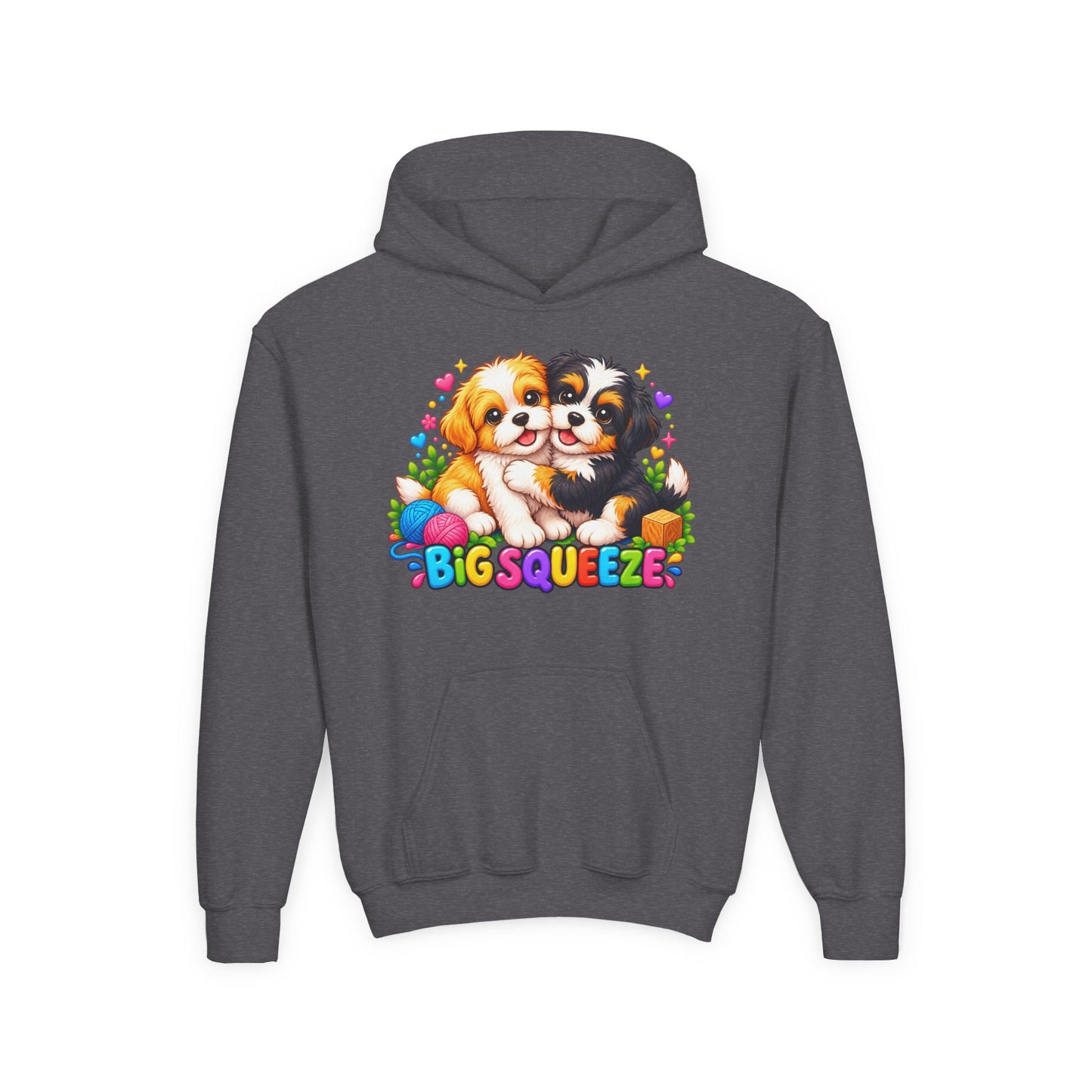 Big Squeeze Shih Tzu Youth Heavy Blend Hooded Sweatshirt