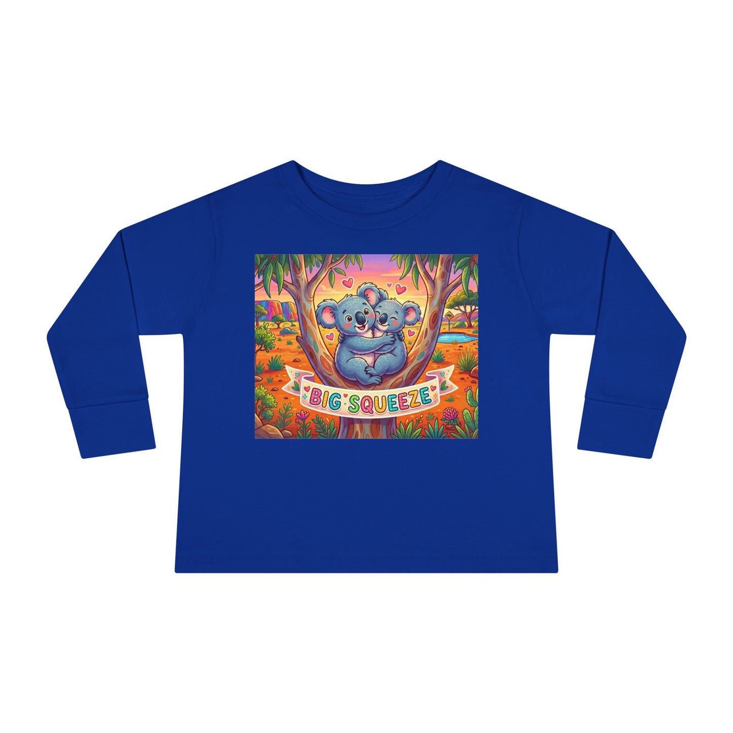 Big Squeeze Koala Toddler Long Sleeve Tee