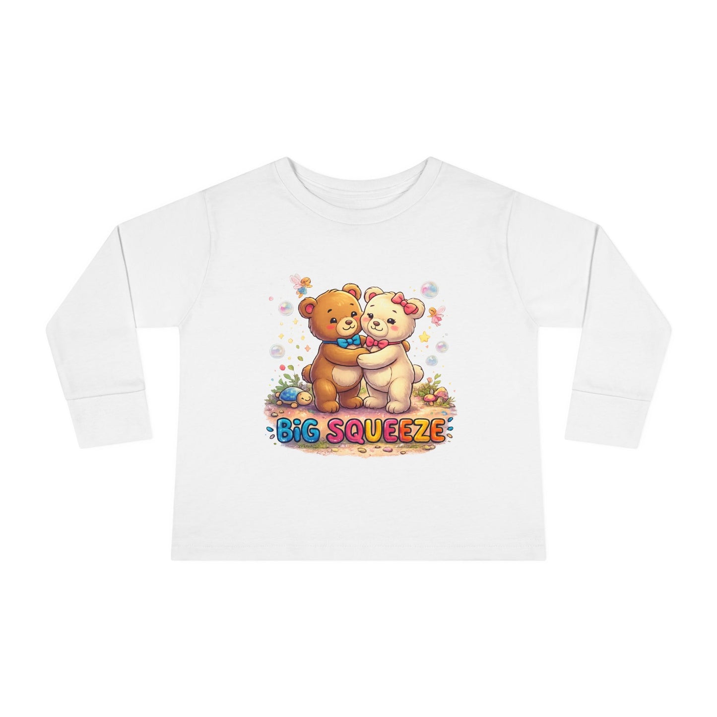 Big Squeeze Teddy Toddler Long Sleeve Tee