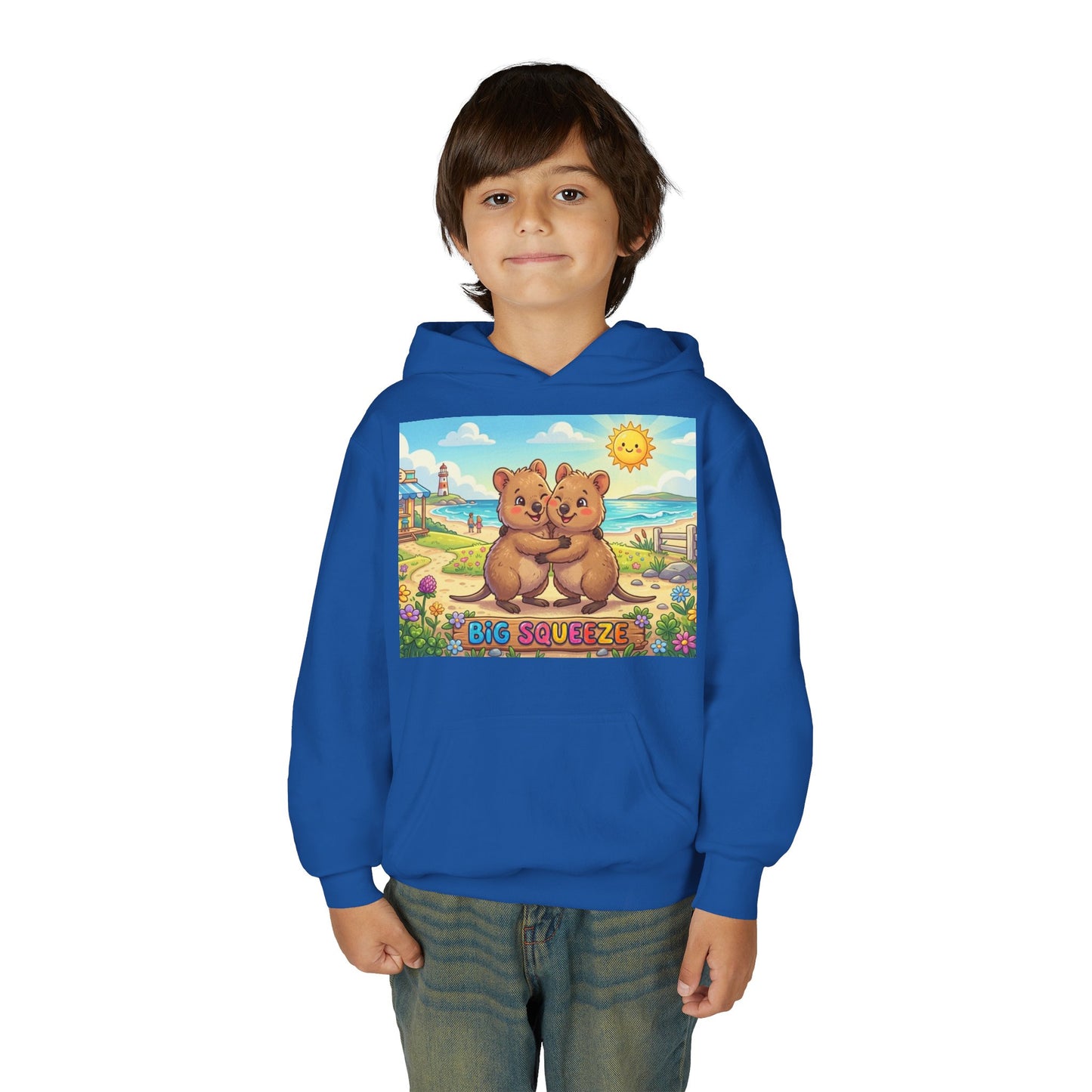Big Squeeze Quokka Youth Heavy Blend Hooded Sweatshirt