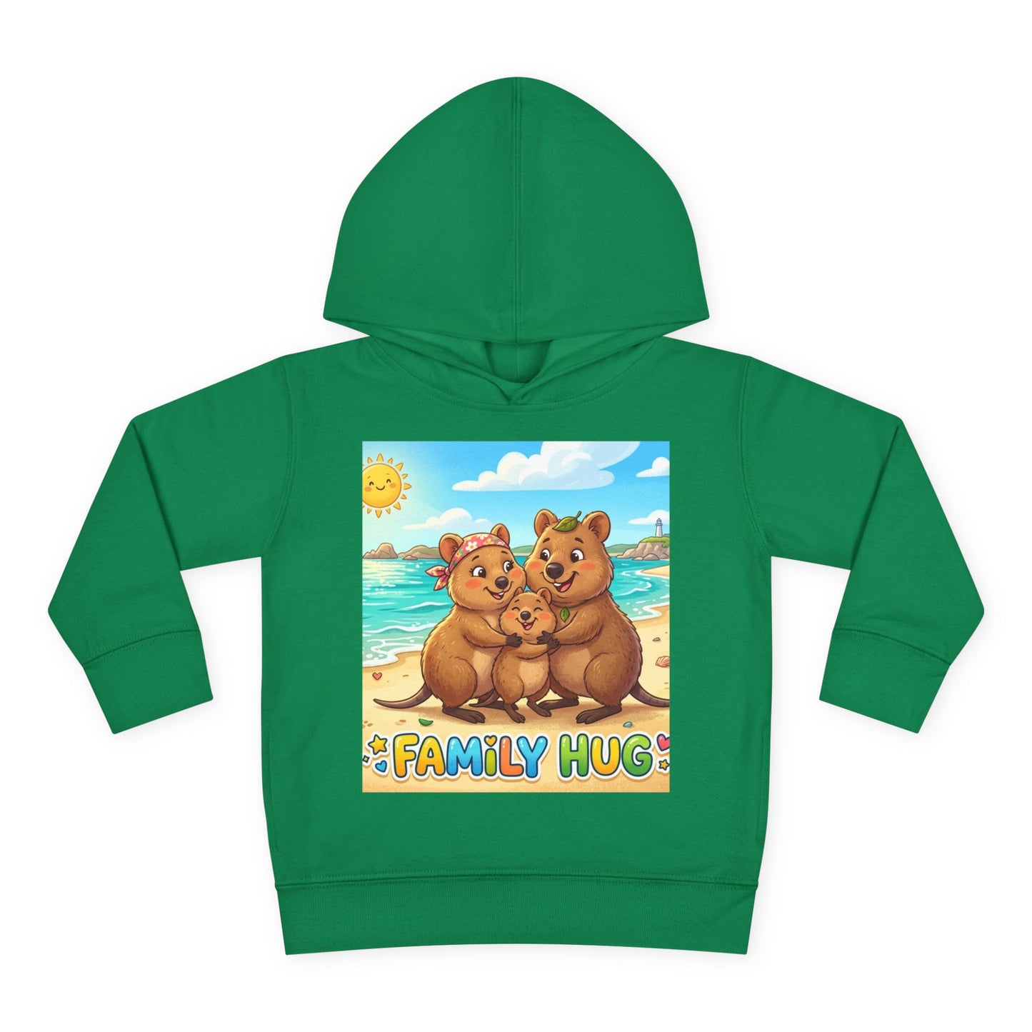 Family Hug Quokka Toddler Pullover Fleece Hoodie