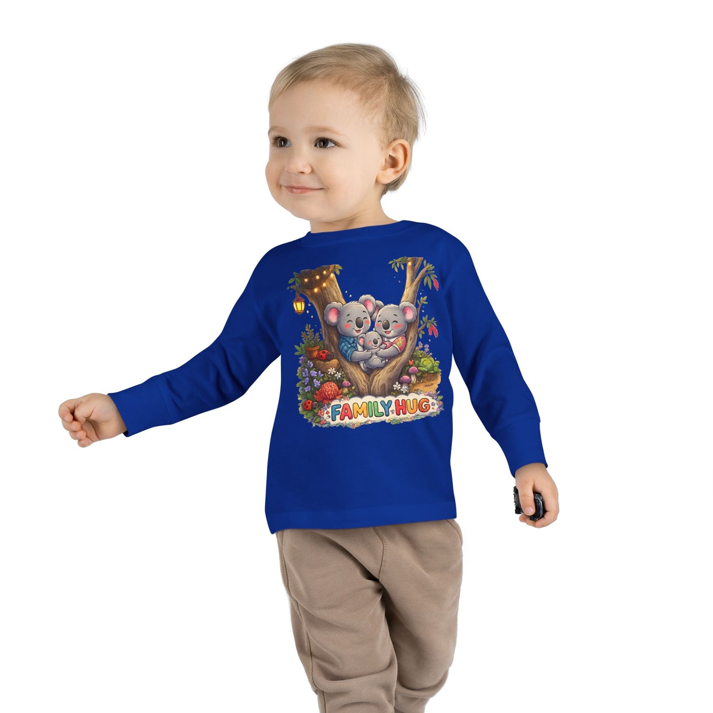 Family Hug Koala Toddler Long Sleeve Tee