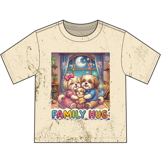 Family Hug Shih Tzu Heavyweight Color Blast Youth T-Shirt