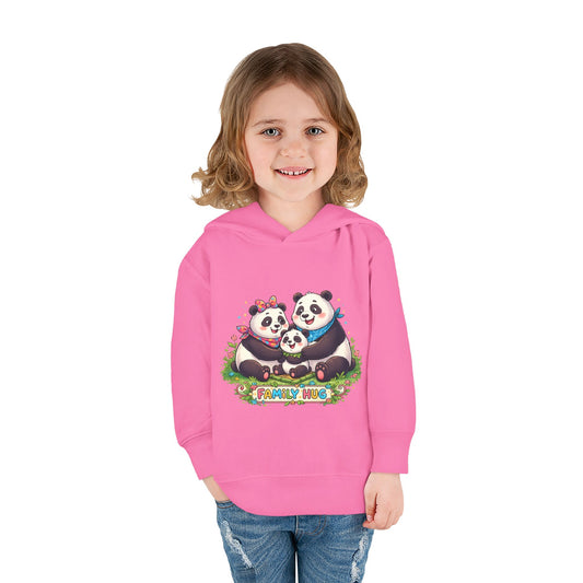 Family Hug Panda Toddler Pullover Fleece Hoodie