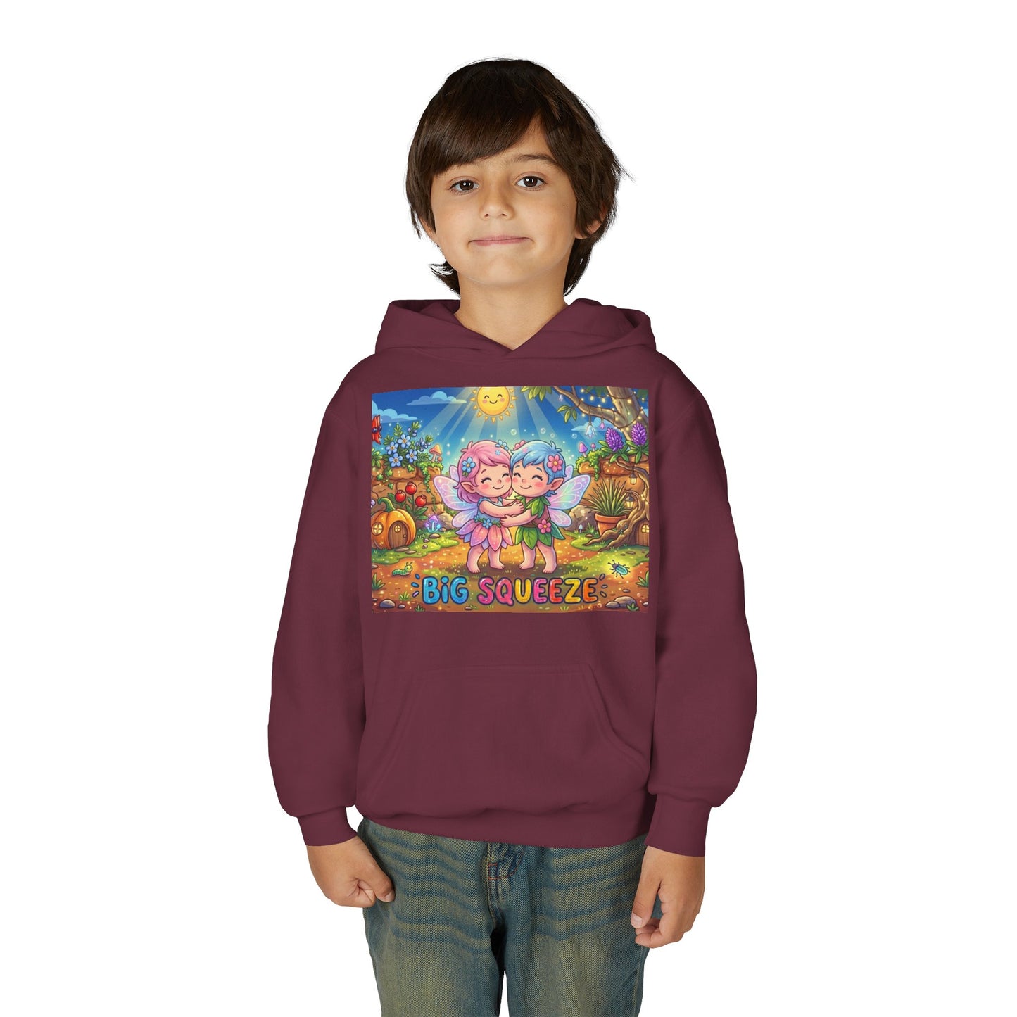 Big Squeeze Fairy Youth Heavy Blend Hooded Sweatshirt