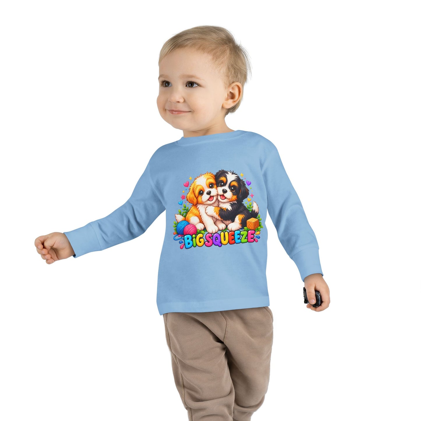 Big Squeeze Shih Tzu Toddler Long Sleeve Tee