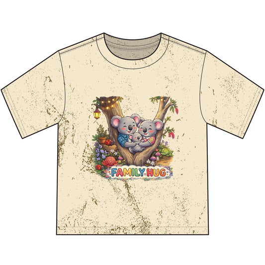 Family Hug Koala Heavyweight Color Blast Youth T-Shirt