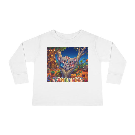 Family Hug Koala Toddler Long Sleeve Tee