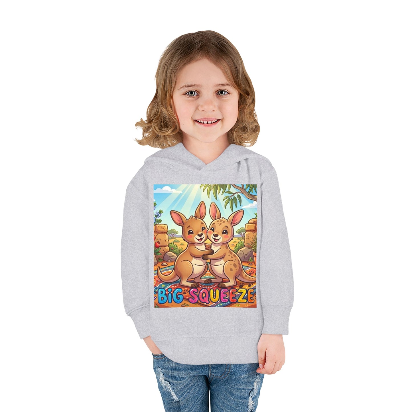 Big Squeeze Kangaroo Toddler Pullover Fleece Hoodie