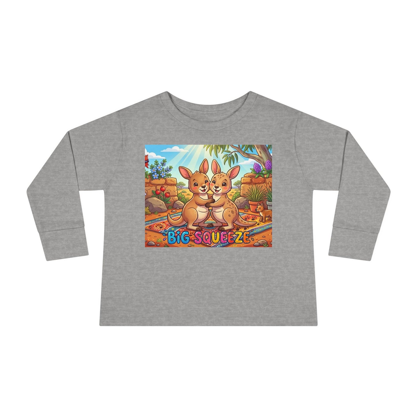 Big Squeeze Kangaroo Toddler Long Sleeve Tee