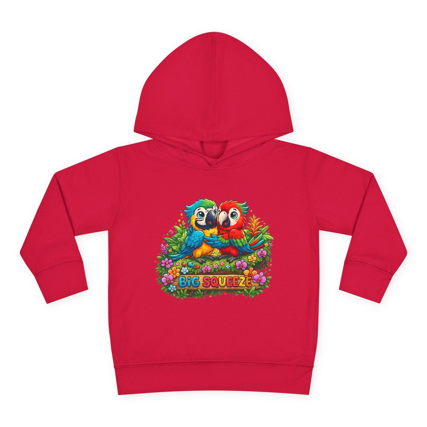 Big Squeeze Macaw Toddler Pullover Fleece Hoodie