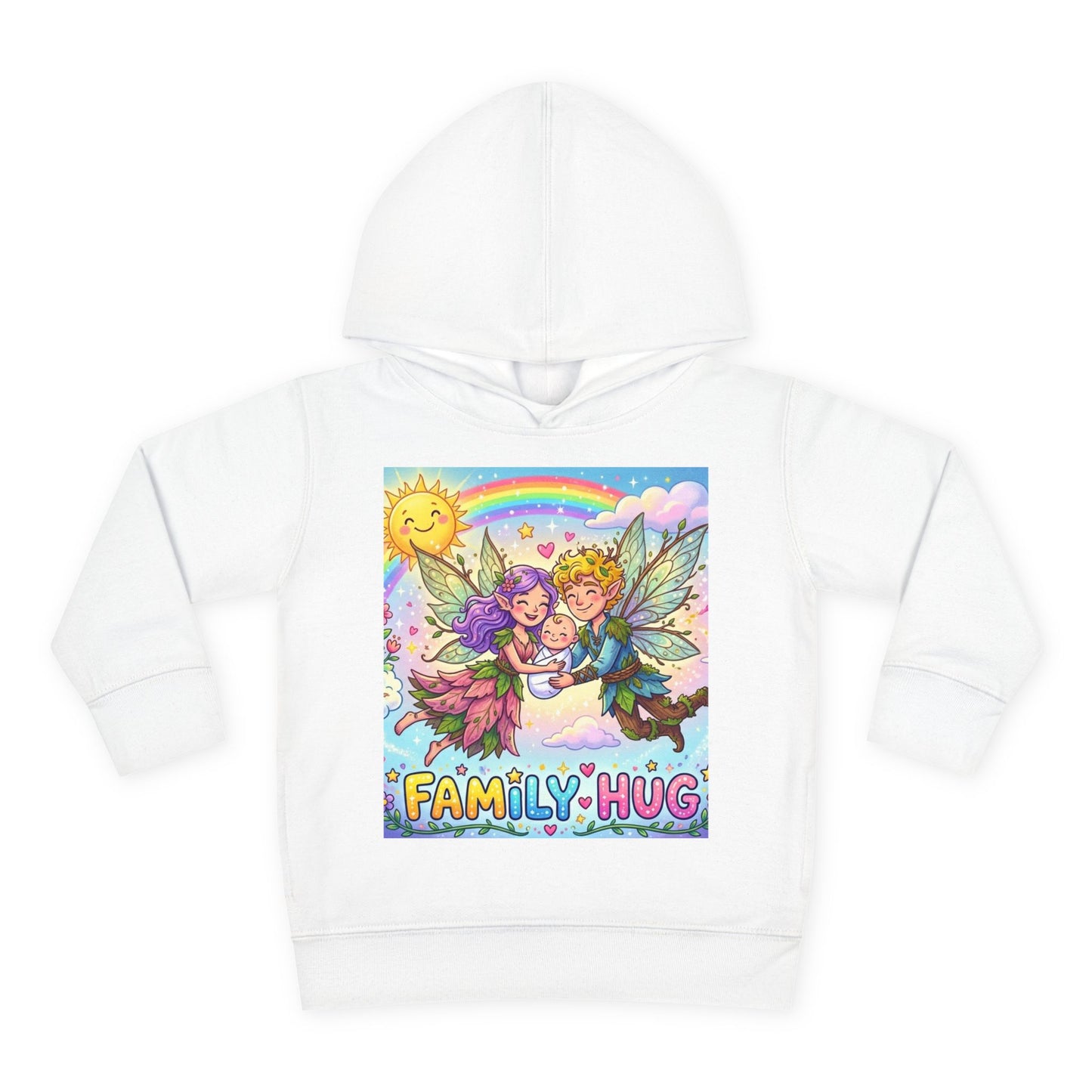 Family Hug Fairy Toddler Pullover Fleece Hoodie